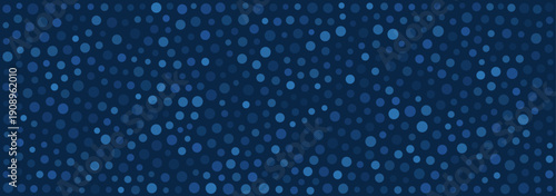 Dark Blue Abstract Polka Dot Background Texture.