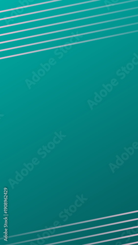 Teal Abstract Background with Silver Lines.
