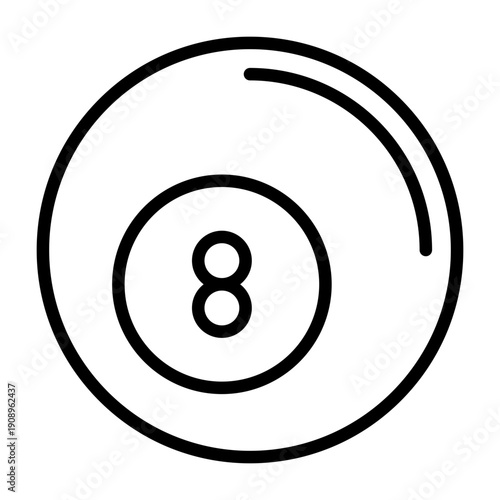 8 Ball Icon Design