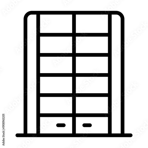 Chest Of Drawers Icon Design
