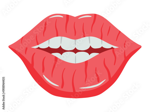 Cracked Lip Disease Clip Art