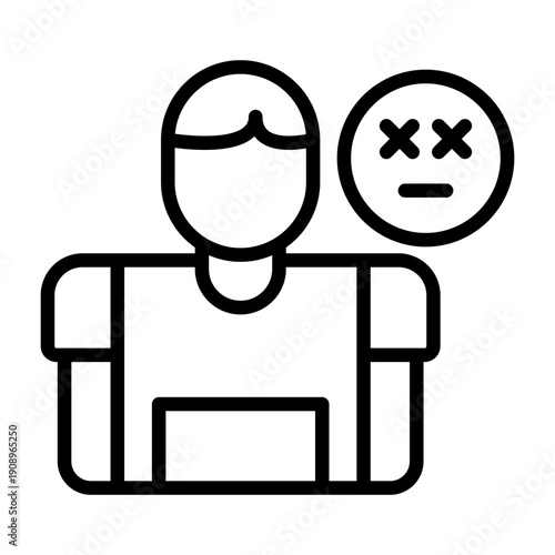 Exhausted Icon Design