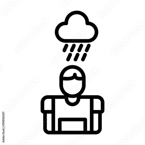 Conflicting Thoughts Icon Design