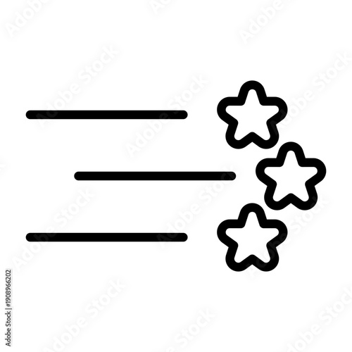 Shooting Star Icon Design