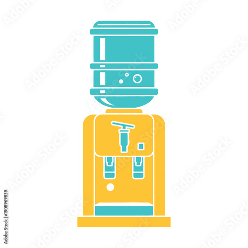 Coffee Machine Illustration with Simple Design.