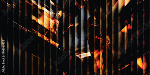 colorful gradient with vertical white highlights on a dark background. Clean, minimal, and energetic with a modern edge	
