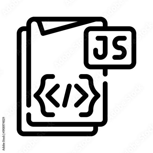 JavaScript line icon