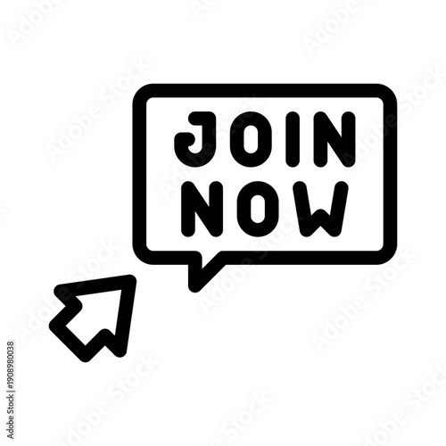 join now line icon