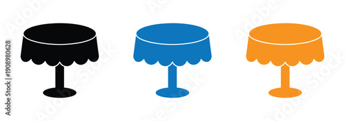 Table lamp icon set vector on white background. flat, drawing, clipart, art, object, home, furniture, room, decoration, symbol.
