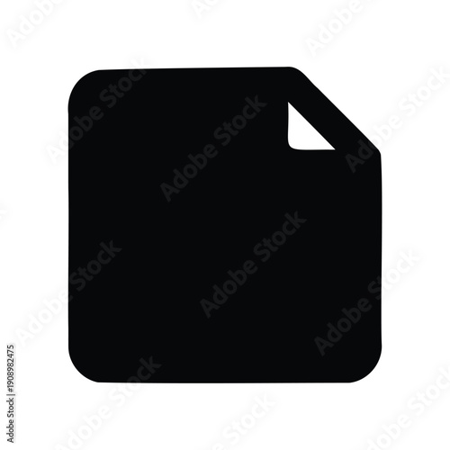 Image File Silhouette Icon Vector Illustration