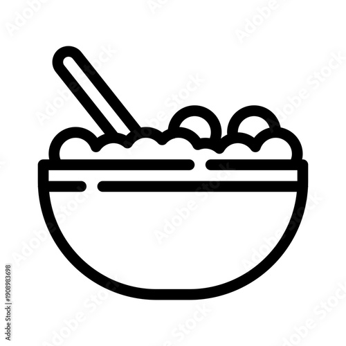 cereal line icon