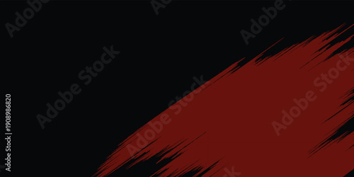 grunge red brush stroke texture on black background
