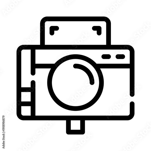 camera line icon