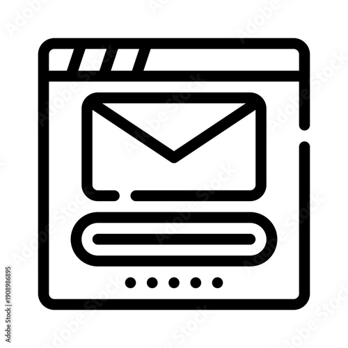 email line icon