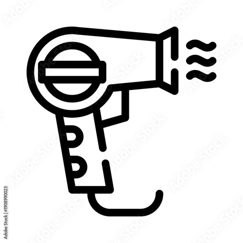 hairdryer line icon