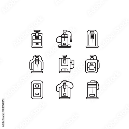 Nebulizer icon line art healthcare 