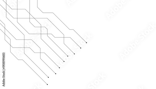 Abstract futuristic circuit board Illustration, Circuit board with various technology elements. Circuit board pattern for technology background. Vector illustration
