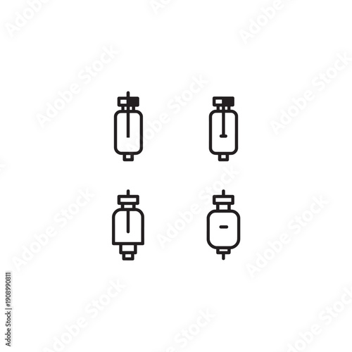 Nebulizer icon line art medical 