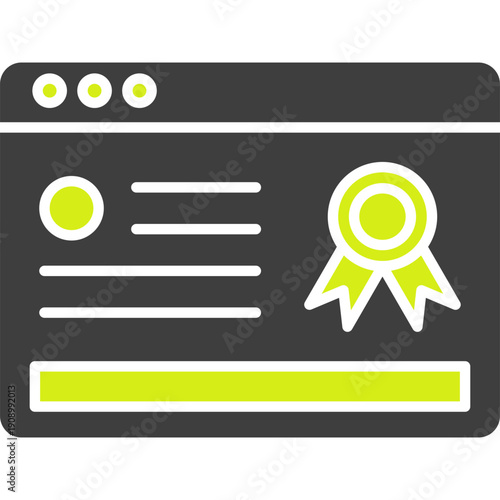 Online Certificate Icon