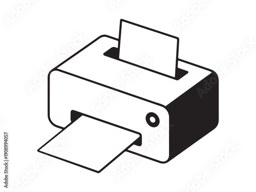 Isometric printer for document printing