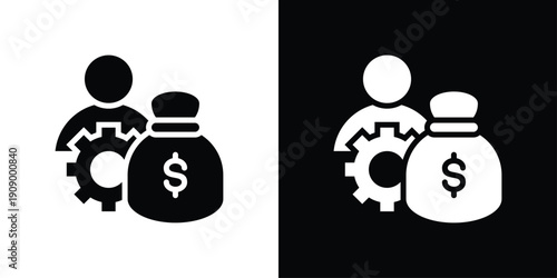 Compensation Icon Sheet Black And White