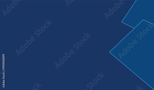 Modern geometric abstract background with overlapping blue quadrilaterals on dark backdrop for digital design use