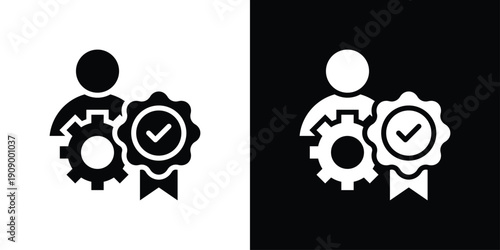 Best Employee Icon Sheet Black And White
