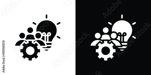 Creative Team Icon Sheet Black And White