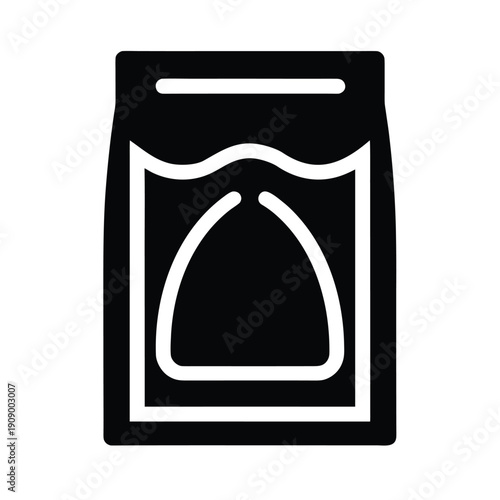 Ziplock Food Bag Icon Vector Illustration