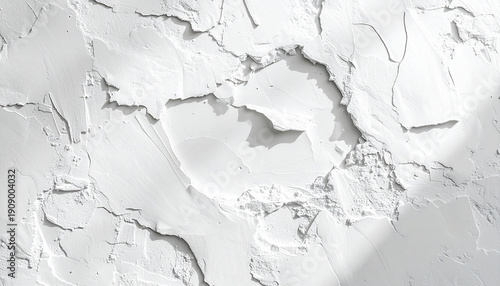 Cracked White Surface Texture Background