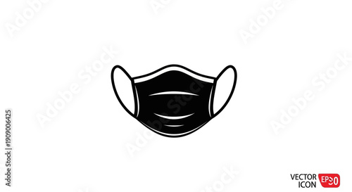 Black face mask protection.