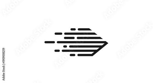 Wallpaper Mural Sleek Forward Motion Arrow Graphic Embodying Rapid Progression and Energetic Drive Torontodigital.ca