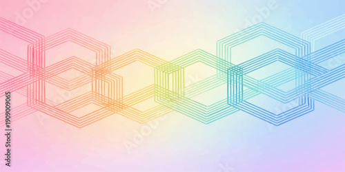 Abstract colorful background featuring a 3d vector pattern of blue digital cubes and urban skyscraper buildings to represent a modern city skyline architecture concept