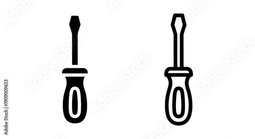 General Screwdriver Tool Icon Representing Repair and Home Improvement Services