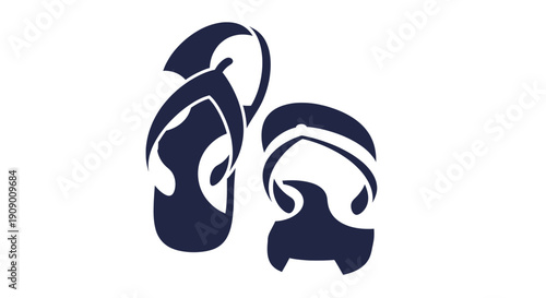 A pair of stylish sandals and a chic headband in a minimalist design