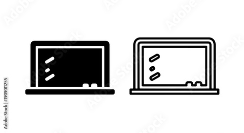 Educational Blackboard with Chalk Marks and Eraser for School and Lectures