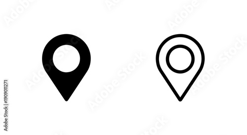 Map Pin Location Marker Icons for Navigation Travel and Destination Services