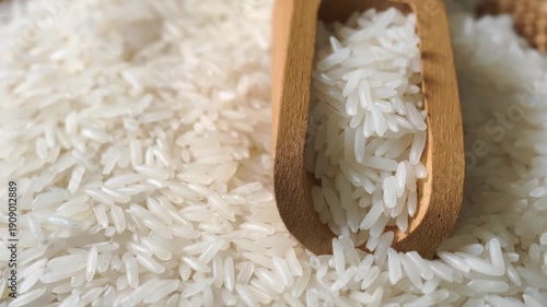 Wallpaper Mural  close-up of a rice grain in a scoop. Torontodigital.ca