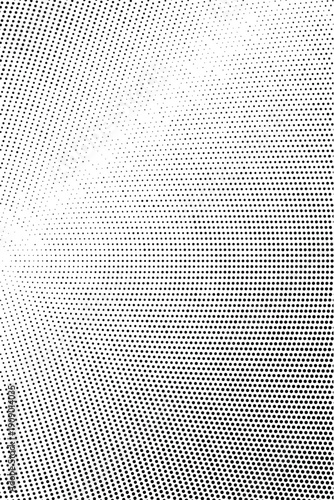 Wavy gradient halftone dots pattern texture background
