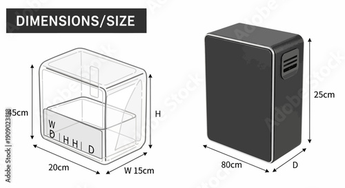 Modern Air Purifier Dimensions, Size, and Design