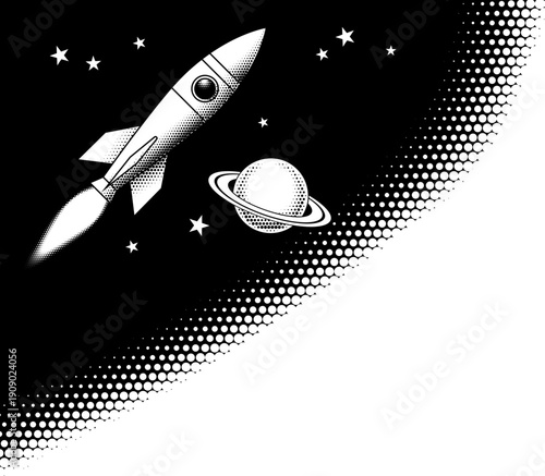 Retro vintage halftone dots...