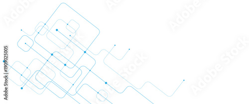 Vector digital futuristic technology background technology crossed lines and dots background..