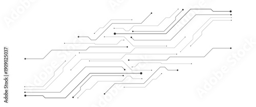 Vector digital white and blue digital technology futuristic circuit board background png..