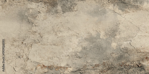 Textured concrete wall with a gray hue and patches of dirt and grime old grungy wall background or texture.