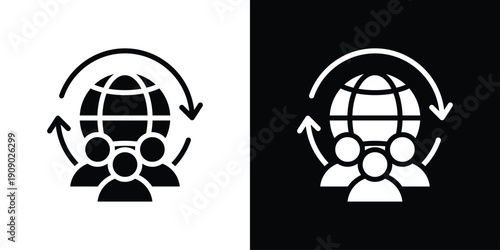 Sync Icon Sheet Black And White