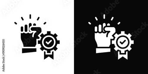 Commitment Icon Sheet Black And White