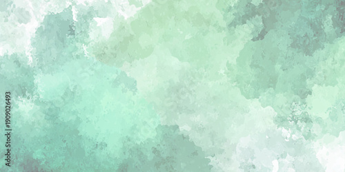 An abstract watercolor painting in shades of light blue and white beautiful watercolor illustration painting background.