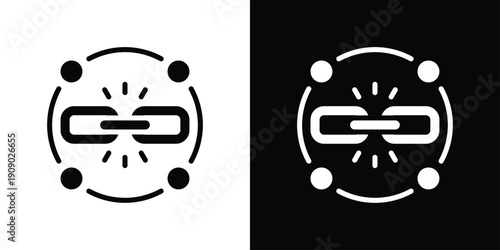 Connect Icon Sheet Black And White