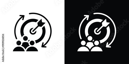 Goal Icon Sheet Black And White