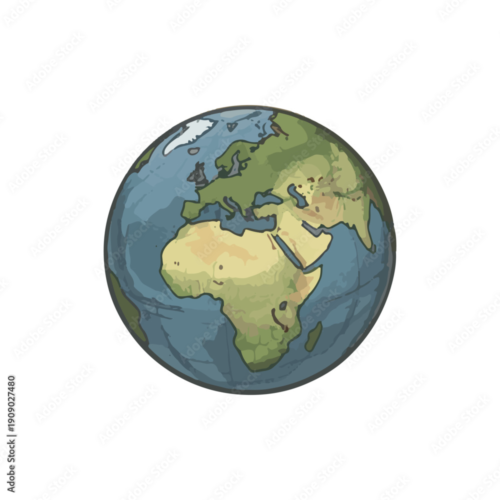 Obraz premium Planet Design Illustration Element. planet different style. Cartoon Planet Illustration Element 
